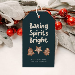 Baking Spirits Bright | Cookie Exchange Party Presentetikett