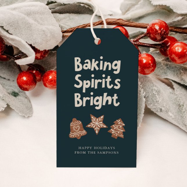 Baking Spirits Bright | Cookie Exchange Party Presentetikett (Skapare uppladdad)