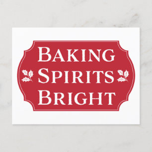 Baking Spirits Bright Cookie Helg Vykort