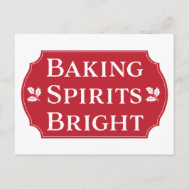 Baking Spirits Bright Cookie Helg Vykort