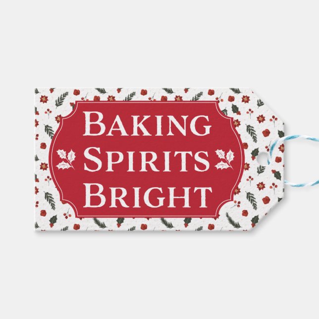Baking Spirits Bright Cookie-Helgdag Presentetikett (Framsidan (Horisontell))