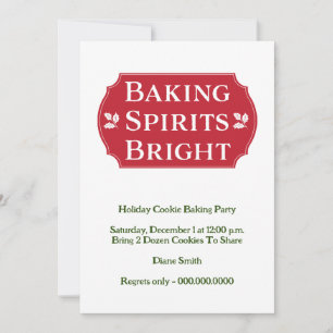 Baking Spirits Bright Cookie Julkort