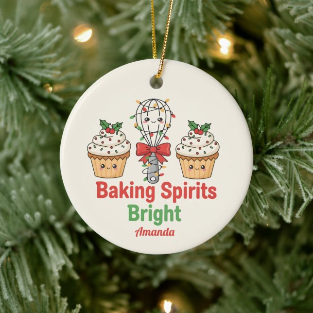 Baking Spirits Bright Funny Christmas Ornament (Träd)