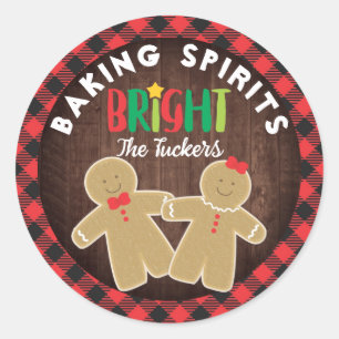 Baking Spirits Bright Gingerbröd Buffalo Play Runt Klistermärke