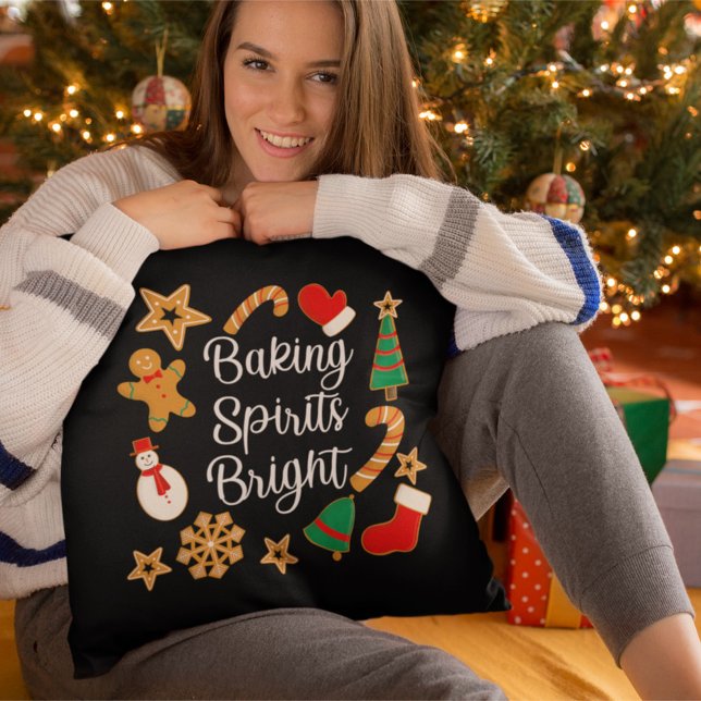 Baking Spirits Bright Gingertea jul-cookie Kudde (Skapare uppladdad)