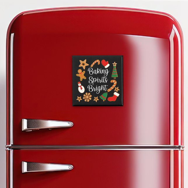 Baking Spirits Bright Gingertea jul-cookie Magnet (Skapare uppladdad)