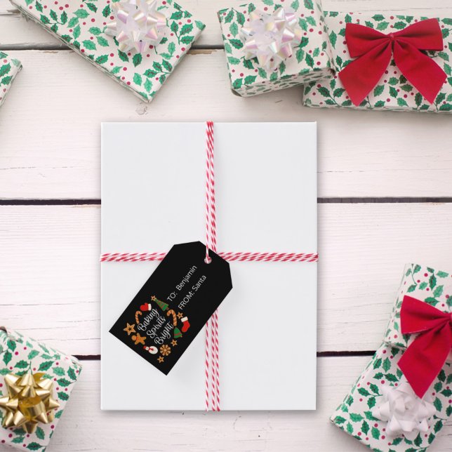 Baking Spirits Bright Gingertea jul-cookie Presentetikett (Skapare uppladdad)