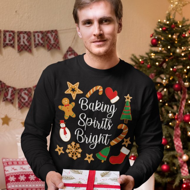 Baking Spirits Bright Gingertea jul-cookie T Shirt (Skapare uppladdad)