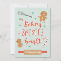 Baking Spirits Bright Helgdag Card