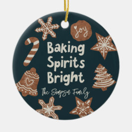 Baking Spirits Bright Helgdag Cookies Julgransprydnad Keramik