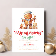 Baking Spirits Bright Helgdag jul Bake Party