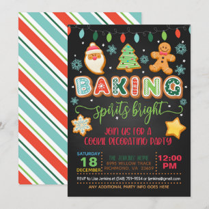 Baking Spirits Bright Inbjudan - Blk