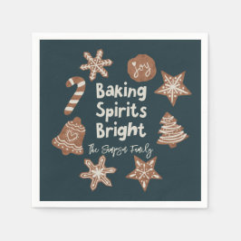 Baking Spirits Bright jul Cookie-Grönt Pappersservett