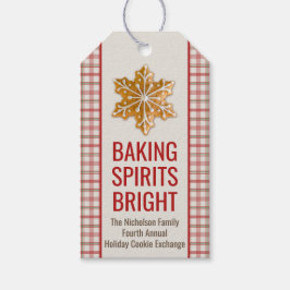 Baking Spirits Bright | Jul Cookie Play Presentetikett