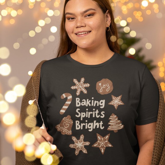 Baking Spirits Bright jul Cookies Festive T Shirt (Skapare uppladdad)
