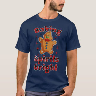 Baking Spirits Bright jul Funny Baker Pajama T Shirt