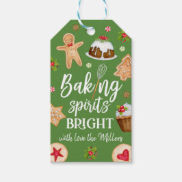Baking Spirits Bright jul-Helgdag Baking Presentetikett