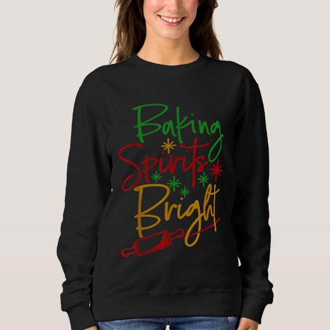 Baking Spirits Bright jul Helgdag Pastry Che T Shirt (Framsida)
