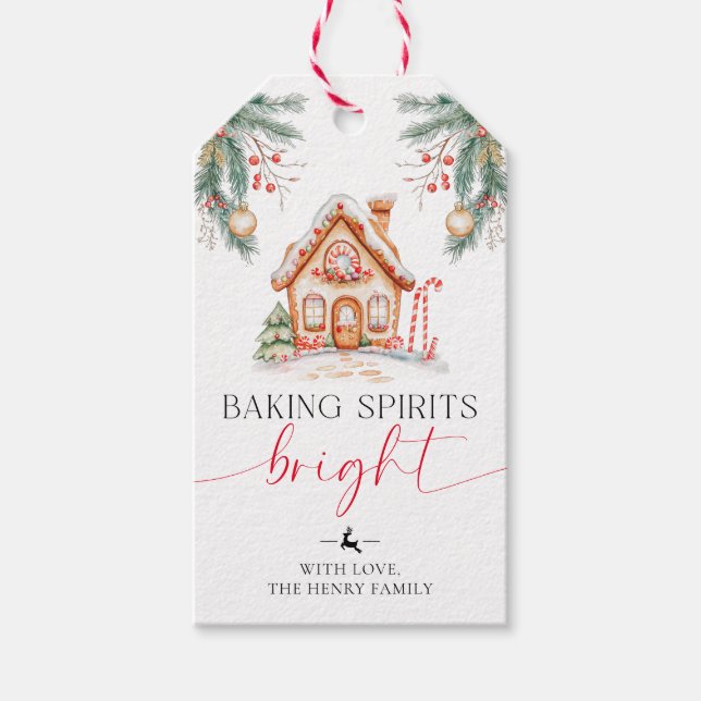 Baking Spirits Bright-Juletiketter Presentetikett (Framsidan)