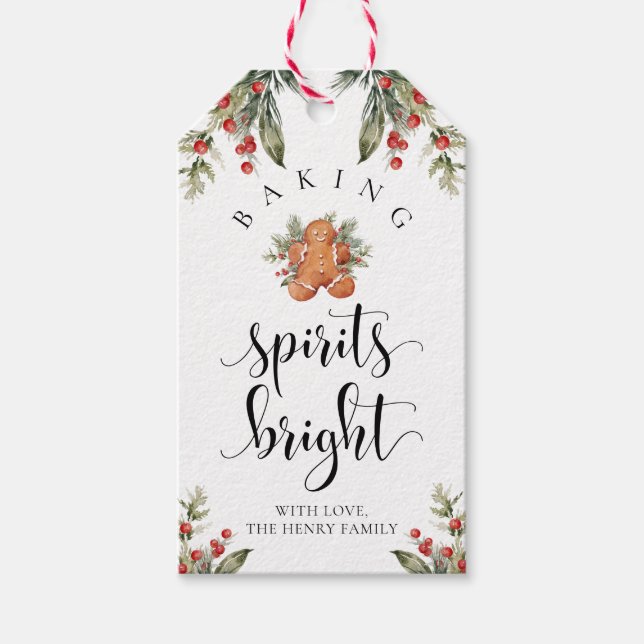 Baking Spirits Bright-Juletiketter Presentetikett (Framsidan)