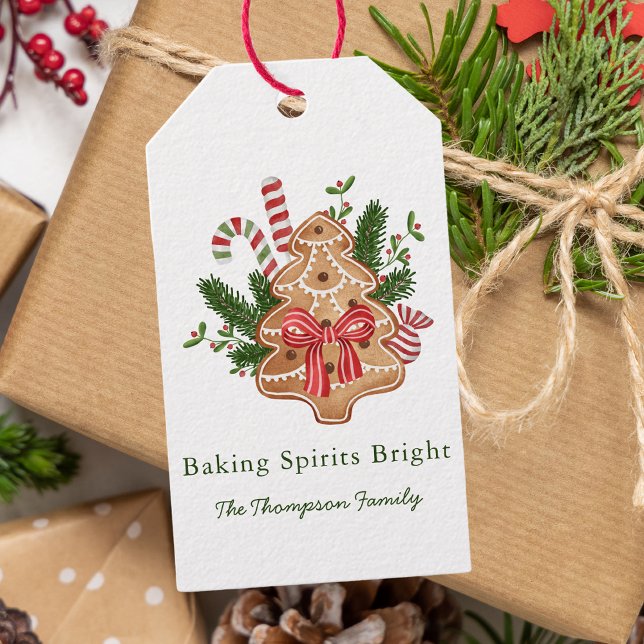 Baking Spirits Bright Julgran Cookie Presentetikett (Skapare uppladdad)