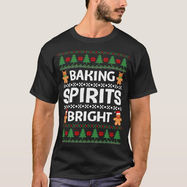 Baking Spirits Bright Lundny jul, Ugly Baker T Shirt (Framsida)