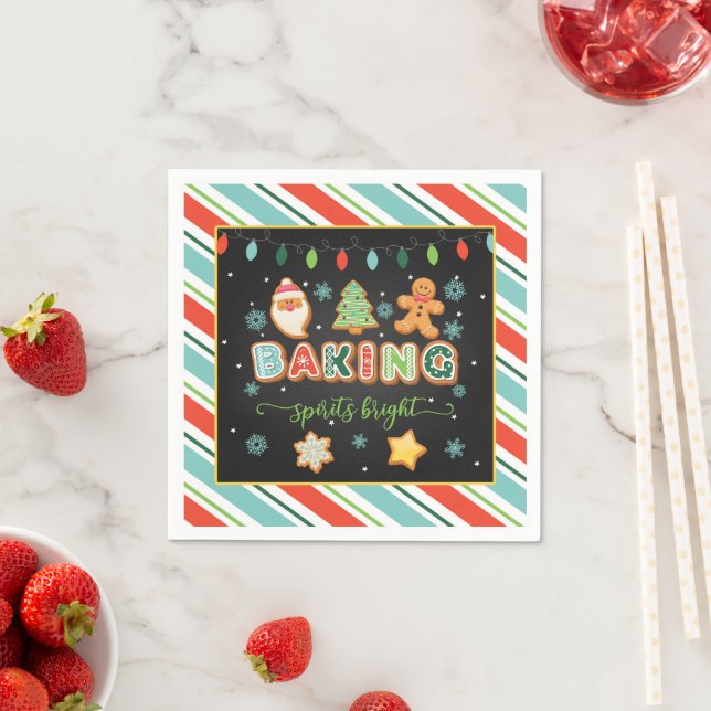 Baking Spirits Bright Napkins - Blk Pappersservett (Insitu)