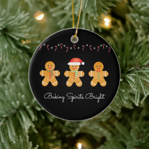 Baking Spirits Bright-Pepparkaksgubbar Julgransprydnad Keramik
