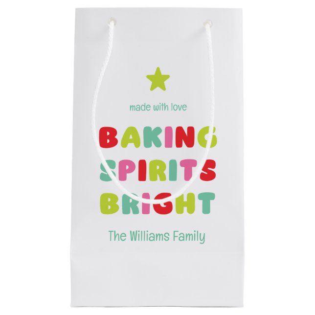 Baking Spirits Bright presentpåse (Framsidan)