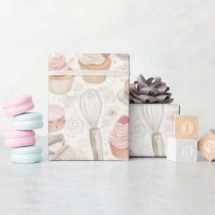 Baking Sweet Desserts Mönster Presentpapper