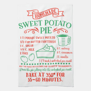 Baking, Sweet Potato Paj Recipe Kitchen Towel Kökshandduk