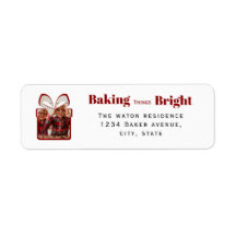 Baking Things Bright Christmas Photo Gift Design