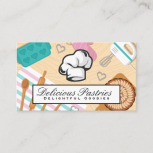 Baking Verktyg Chef Hat Visitkort