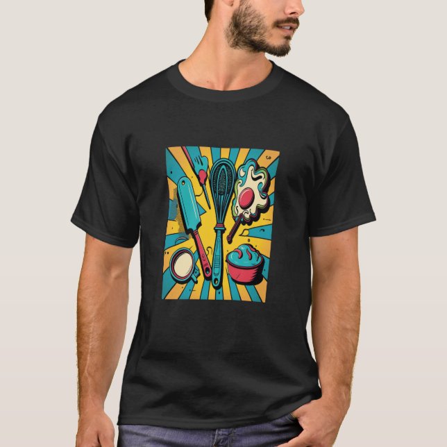 Baking Verktyg Collector Pop Baker Mamma T Shirt (Framsida)