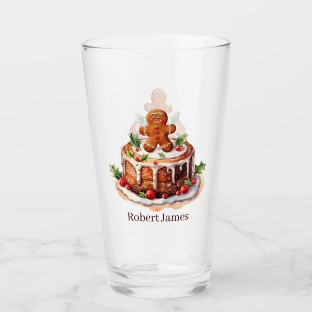 Bakkaka med vattenfärg, tillsätt namn glaskopp (Framsida)