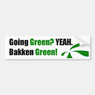 Bakken grön bildekal