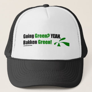 Bakken grönt lock truckerkeps