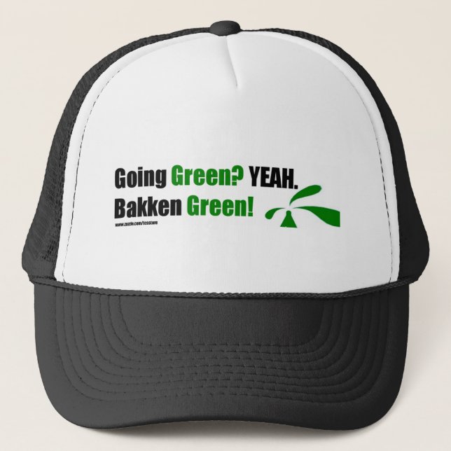 Bakken grönt lock truckerkeps (Framsida)