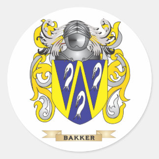 Bakker Jackar om Arm (Familjevila) Runt Klistermärke