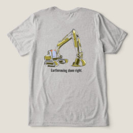 Baklastare T-shirt för tung utrustning operatör