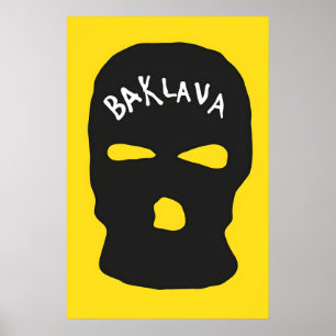 Baklava Japansk Abstrakt Bauhaus Formel Modern Poster