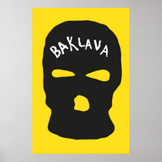 Baklava Japansk Abstrakt Bauhaus Formel Modern Poster
