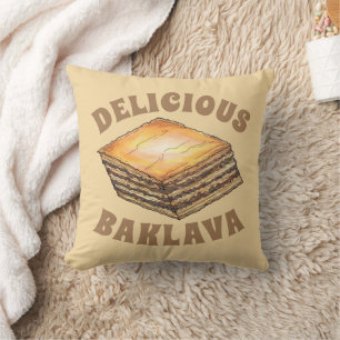 Baklava Sweet Filo Honung Dessert Pastry Grekisk m Kudde