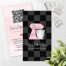 Bakmixer Rosabränd Svart Rutigt QR-kod
