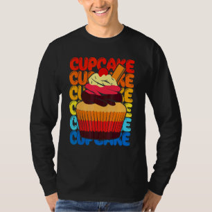 Bakning av söt färgrik muffins t shirt