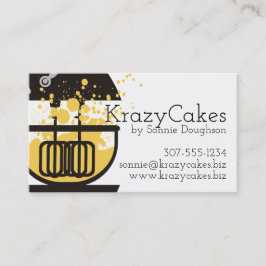 Bakning för bageri för splatter för visitkort