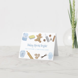 Bakning Glada Andar Gingerbread Man Jul Helgkort