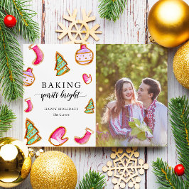 Bakning Glader Jul Foto Julfirande Julkort