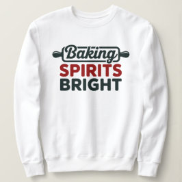 Bakning Glädjer Jul Vit Sweatshirt T Shirt