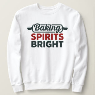 Bakning Glädjer Jul Vit Sweatshirt T Shirt